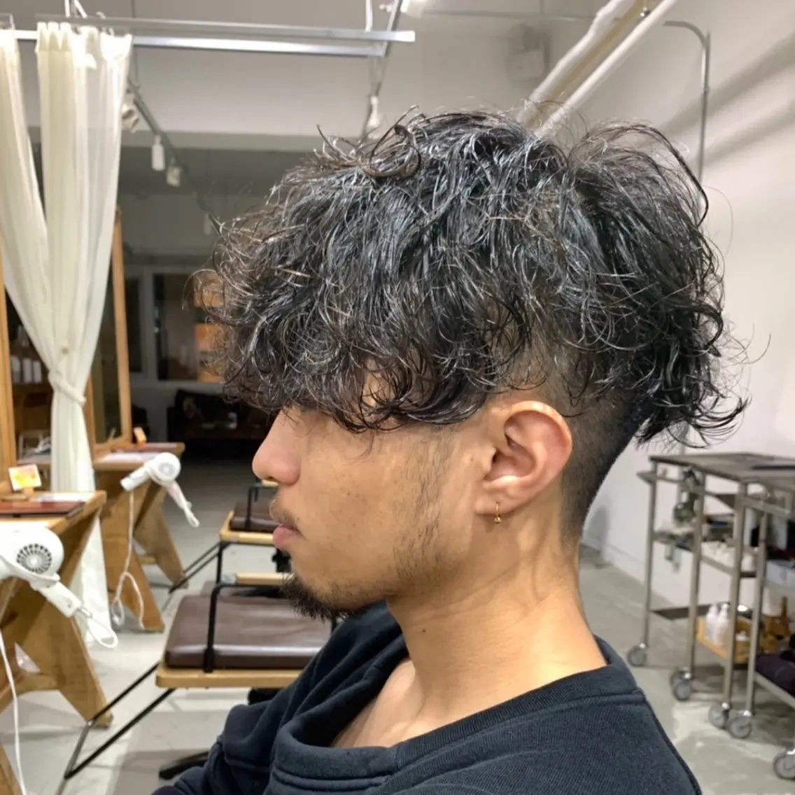 ショート カラー パーマ メンズ Mizuki Yajimaのヘアスタイル