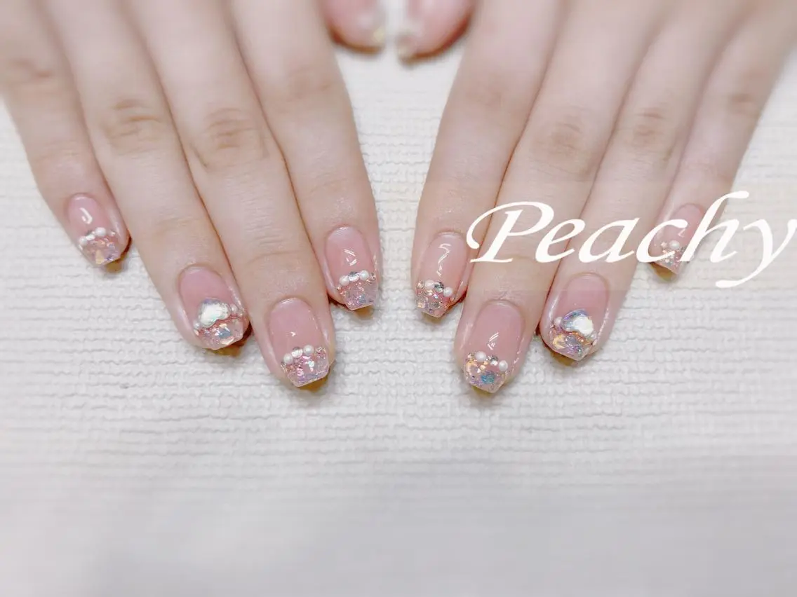 ネイル ハンドネイル Peachy 🍑のネイルデザイン