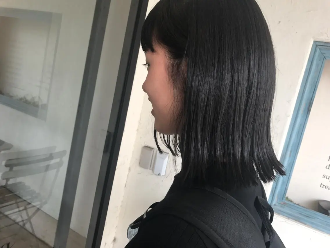 セミロング カラー オリーブ透明感カラー 表参道/MIKUのヘアスタイル