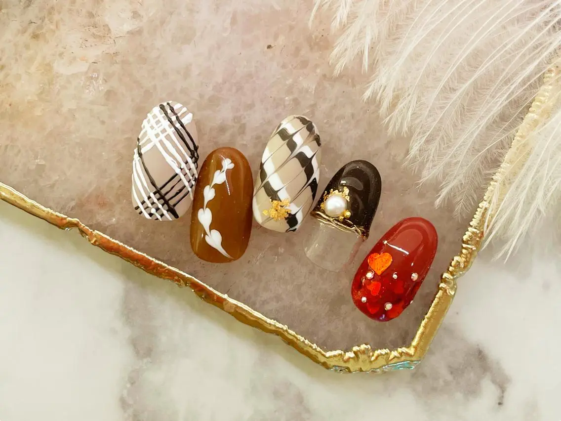ネイル バレンタイン Aing nail 澤瀬のネイルデザイン