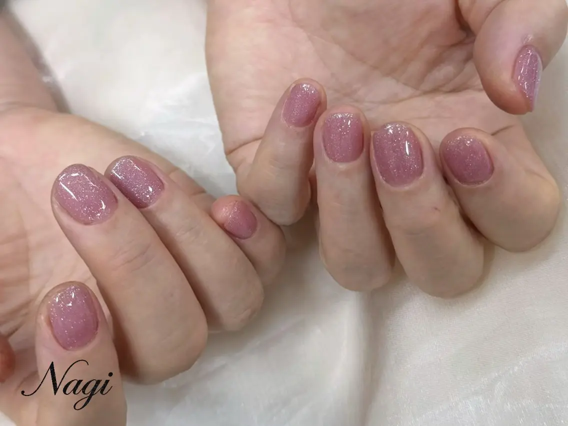 ネイル ワンカラーネイル ハンドネイル Nagi Nail 本山のネイルデザイン
