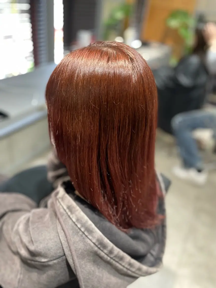 ミディアム カラー ヘアカラー トリートメント オガワ カエデ🦋のヘアスタイル