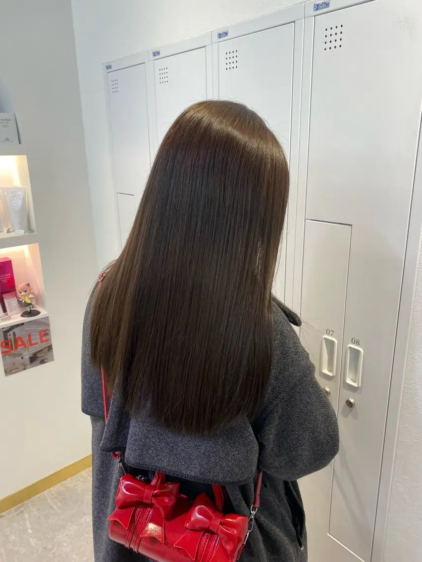 ロング カラー 透明感カラー 古川 美羽のヘアスタイル