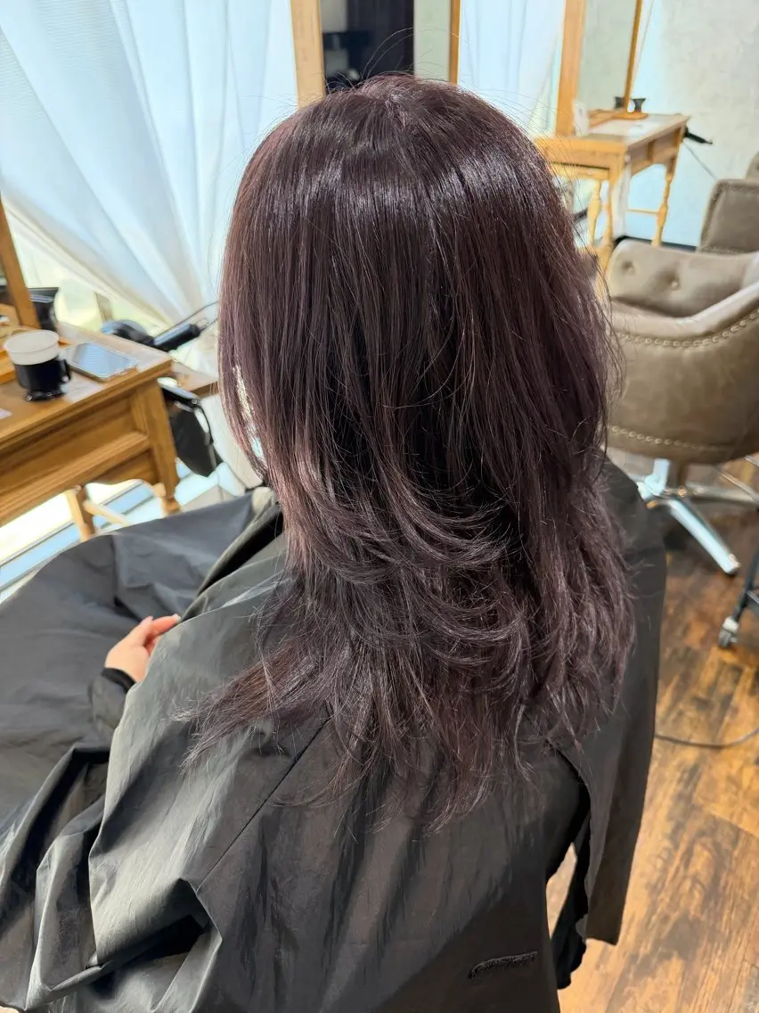 セミロング カラー 松永 かずきのヘアスタイル