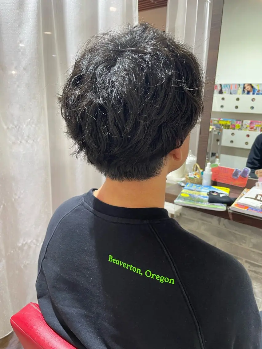パーマ メンズ 兼松 美香のヘアスタイル