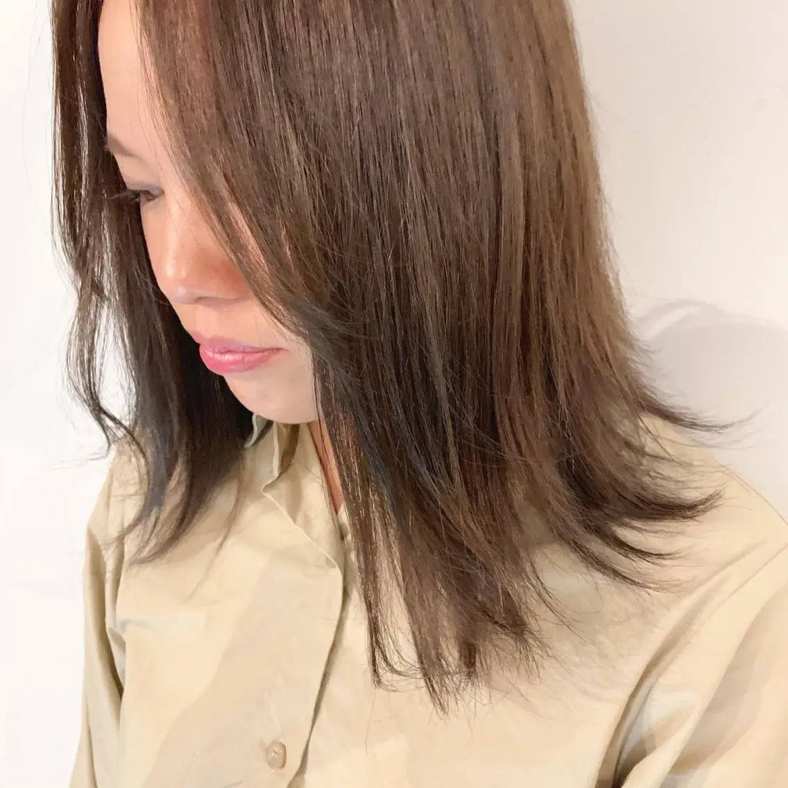 ミディアム カラー 中川 竜誠のヘアスタイル
