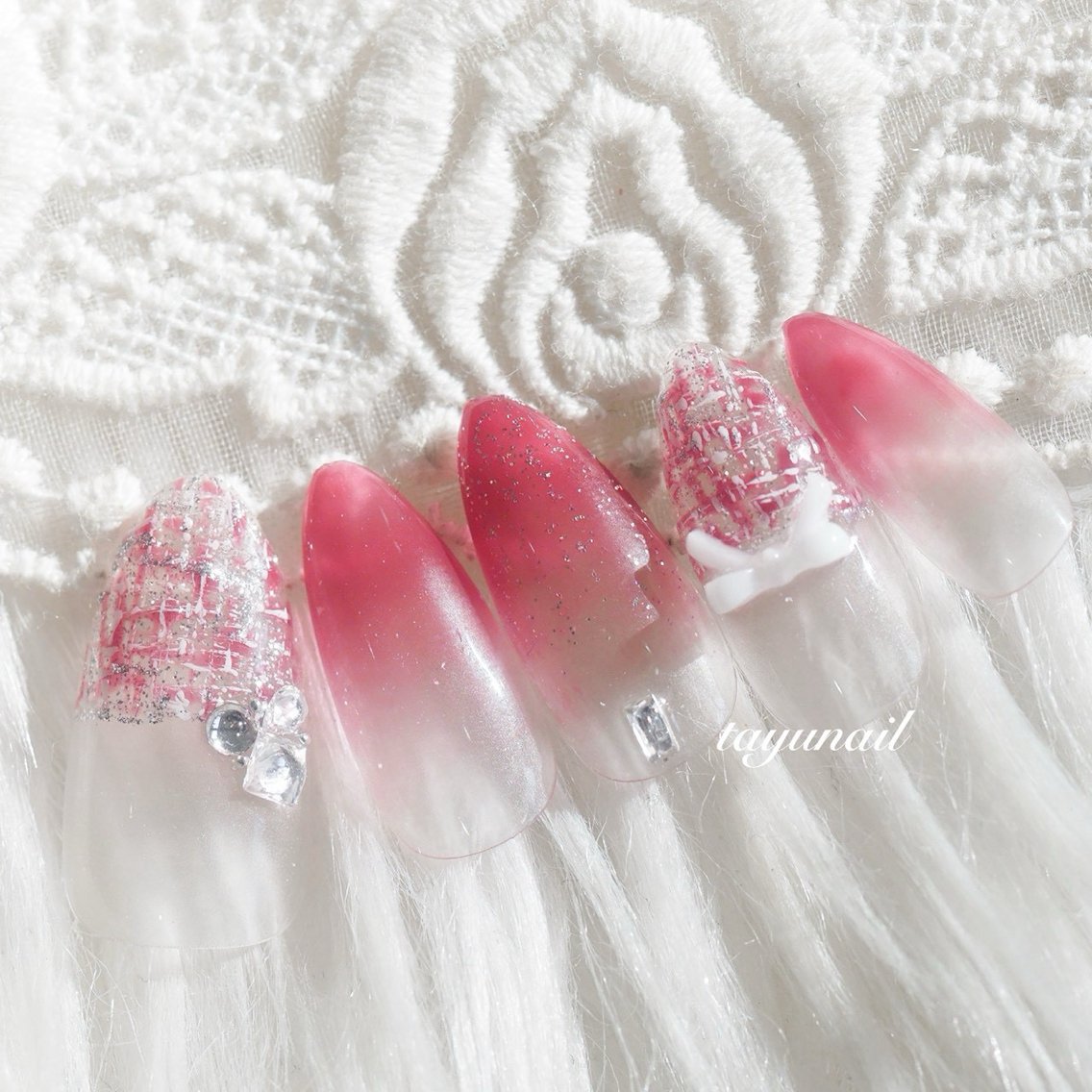 ネイル アートネイル ジェルネイル パラジェル ネイルサロン 【たゆnail】小中のネイルデザイン