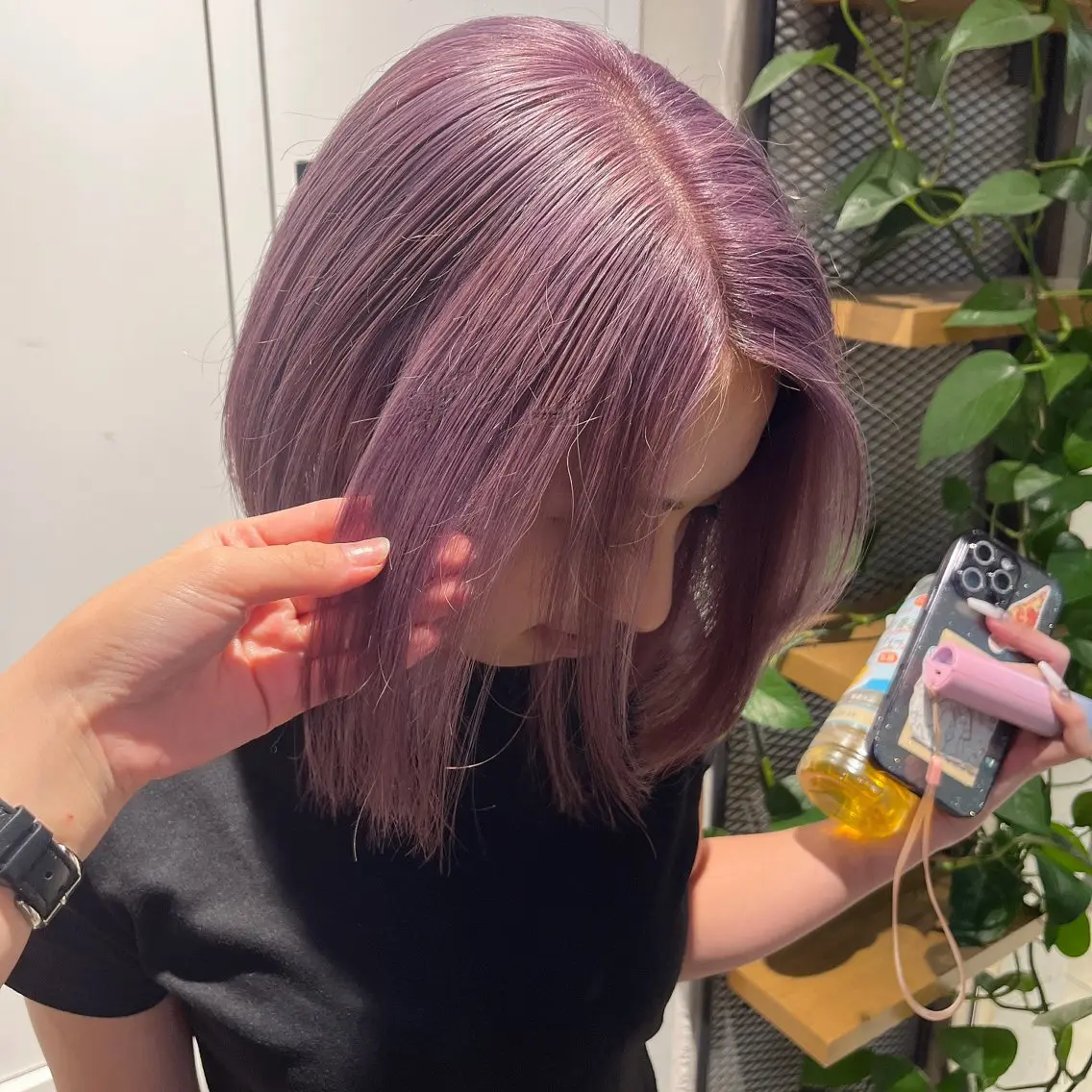 【🫧透明感ワンカラー ＋ アマトラ2step Treatment🫧】 暖色、寒色、就活暗めカラーお任せ下さい🕊の写真