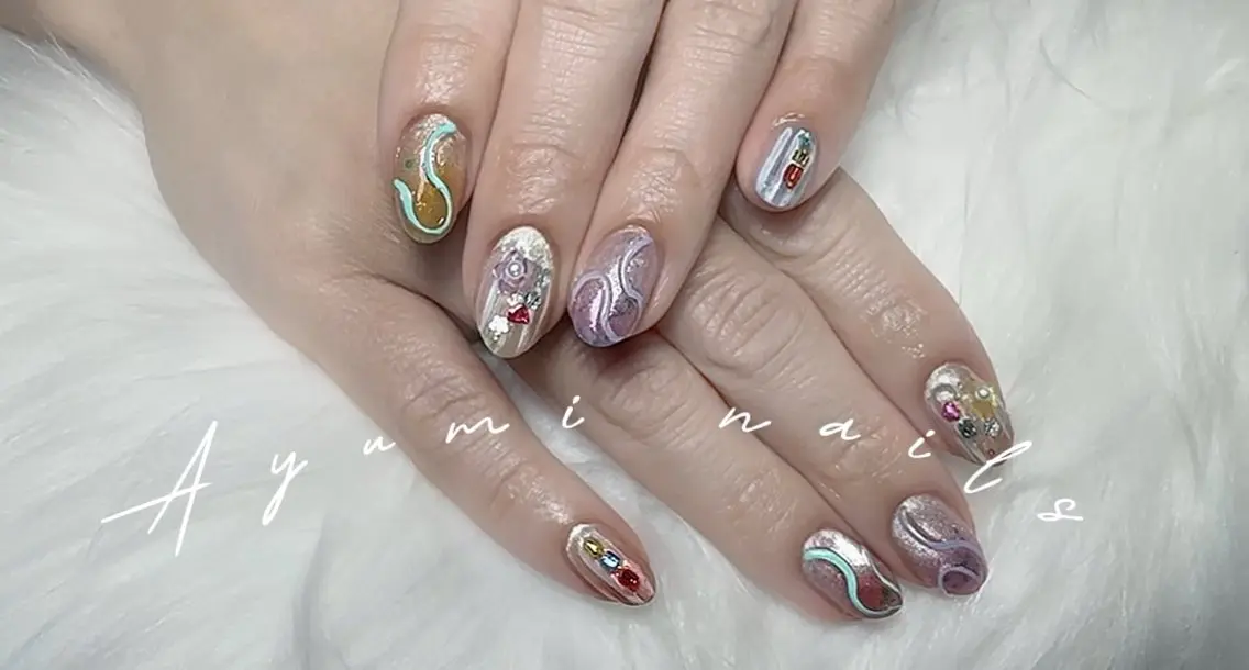 ネイル YUMI ニュアンスnailsのネイルデザイン