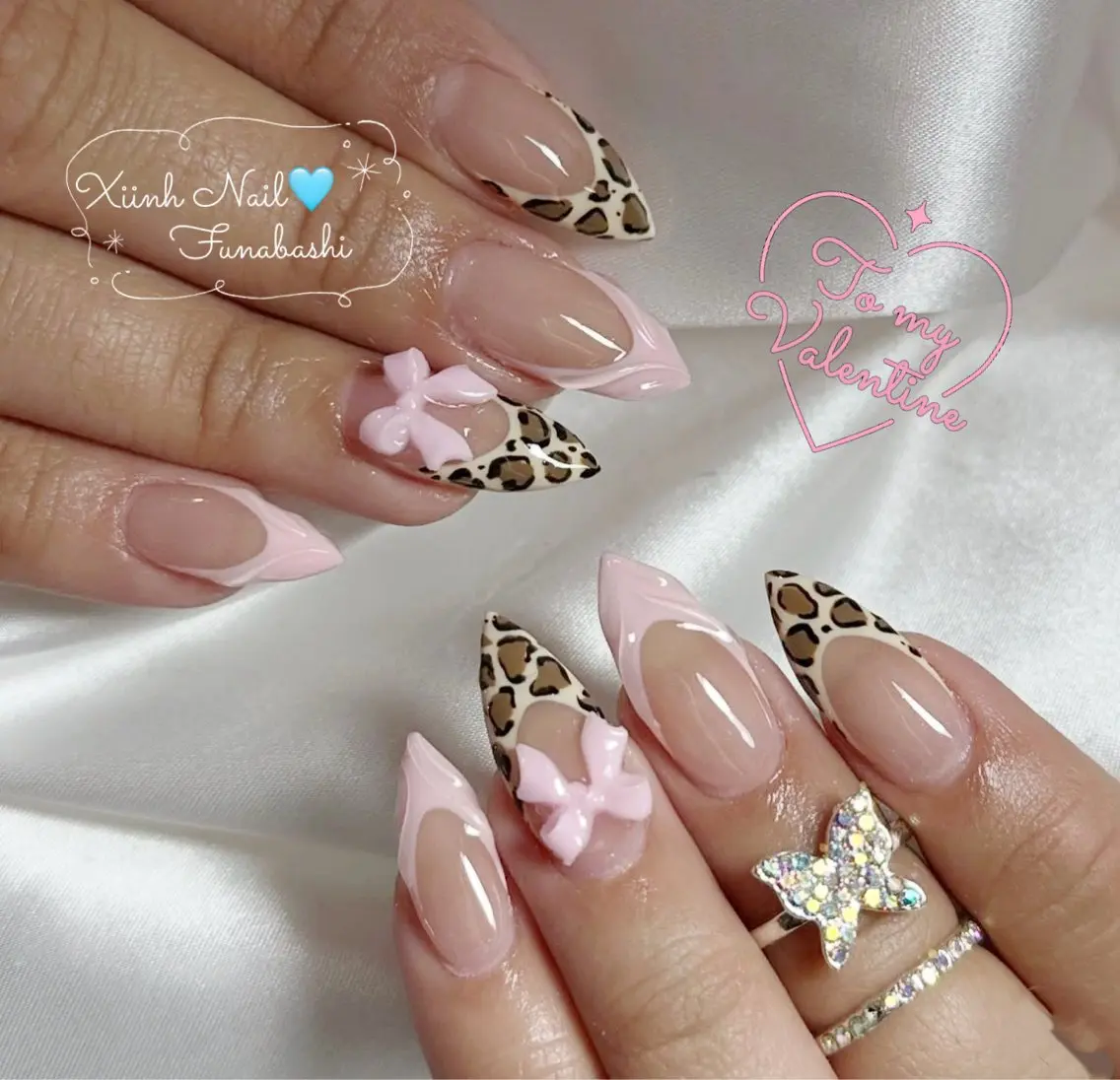 ネイル チークネイル 桜ネイル 長さ出し フットネイル ジェルネイル ハンドネイル XIINH NAIL SALONのネイルデザイン