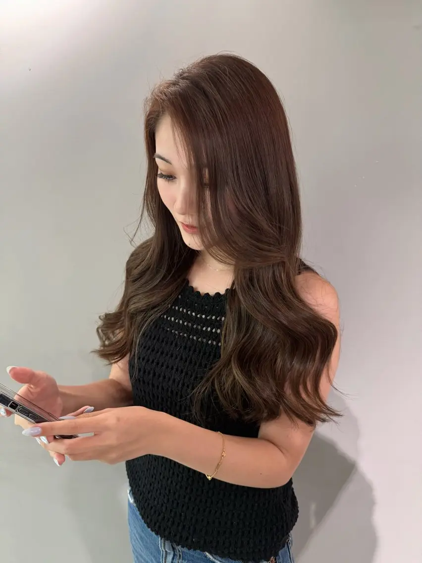 ロング ヘアカラー Ayuri♡艶カラー /盛れるcolorのヘアスタイル