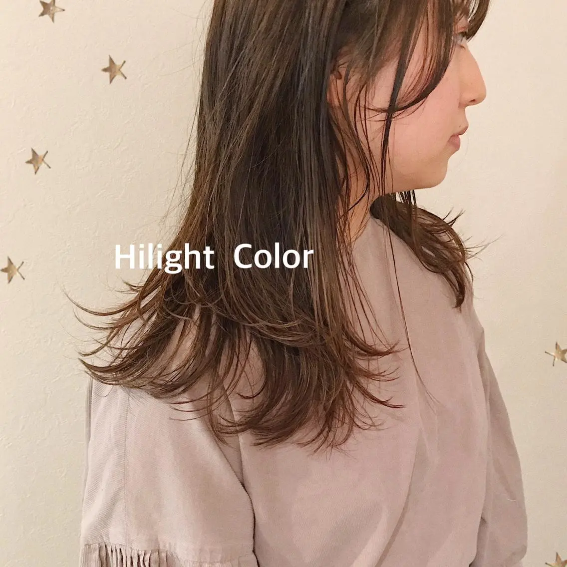 ロング カラー カット ヘアカラー 市川 千夏のヘアスタイル