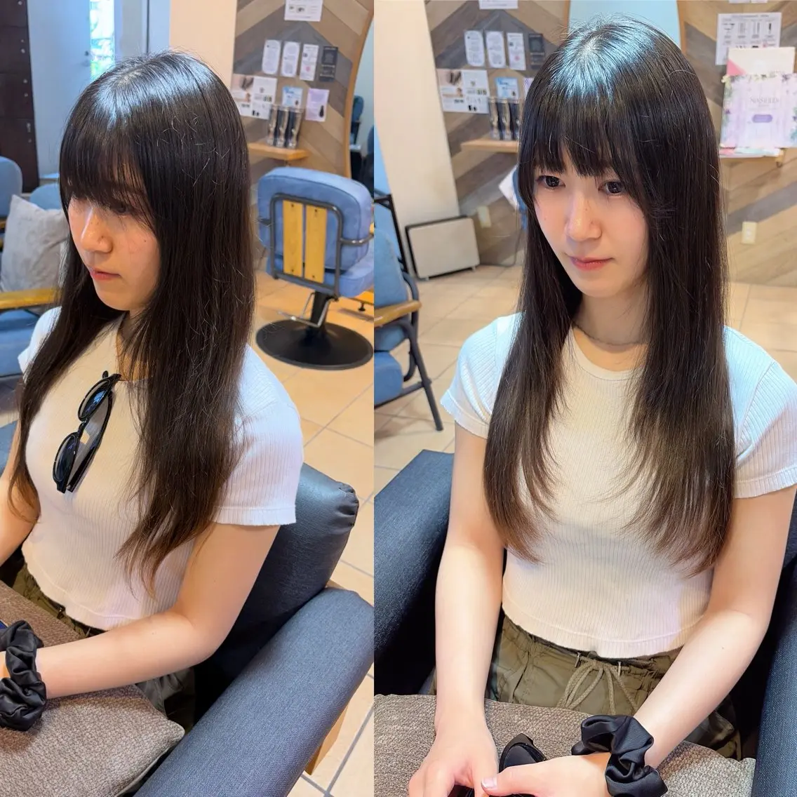 ロング ロングレイヤー レイヤーカット ロング カット ヘアカラー ボブカット艶髪 酸性ストレート響太のヘアスタイル