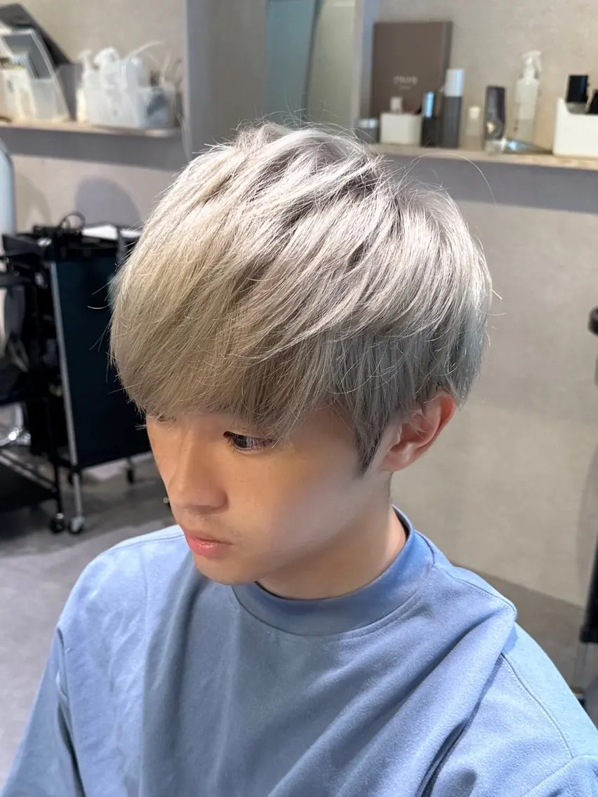 カラー メンズ 濱口 健慎のヘアスタイル