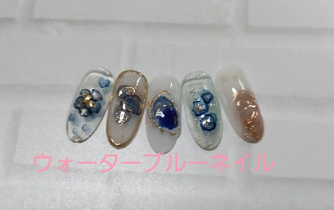 ネイル ブルー salon de  Princessのネイルデザイン