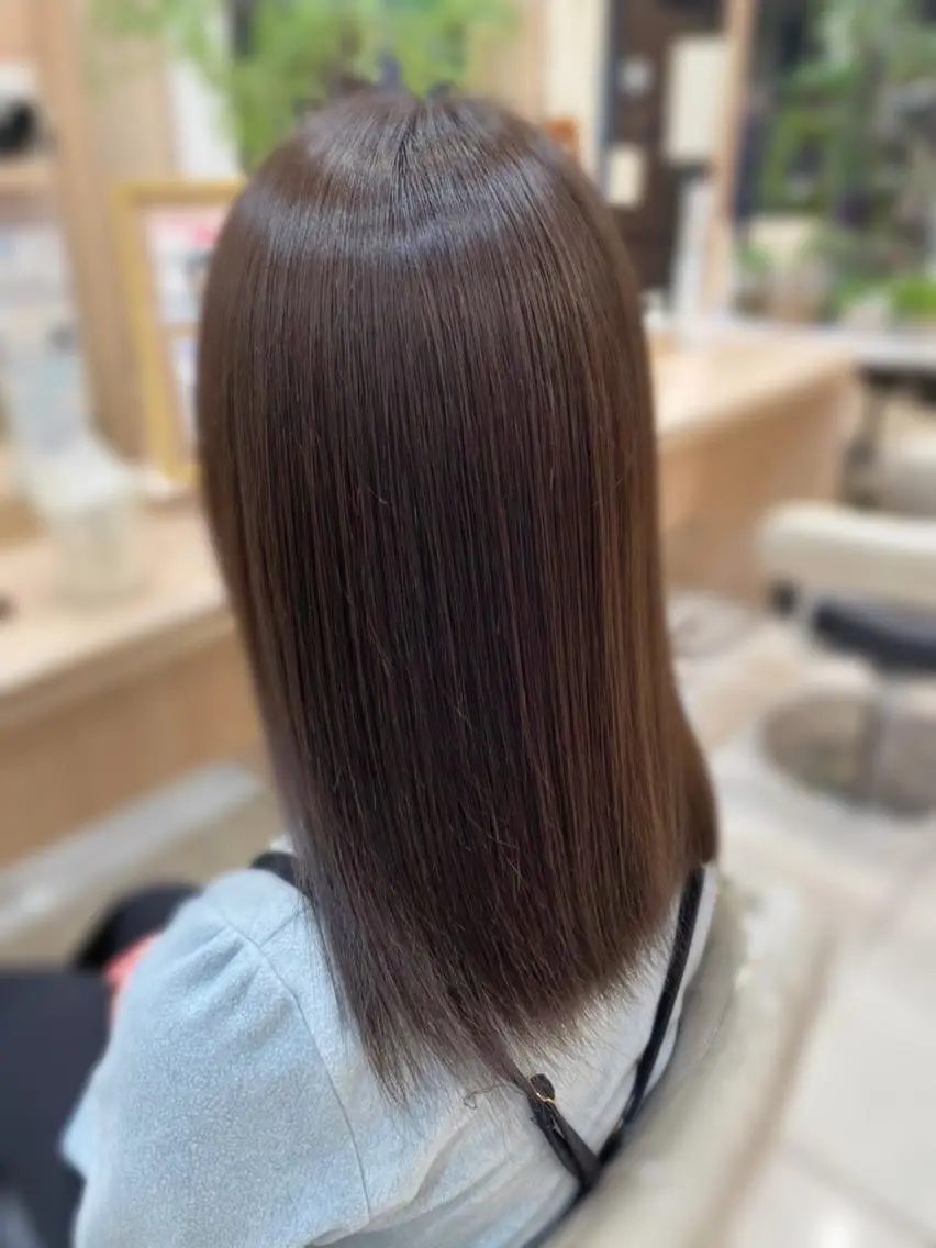 【🦋透明感カラー🫧】💙全体染めカラーモデル(リメイクカラー)💎の写真