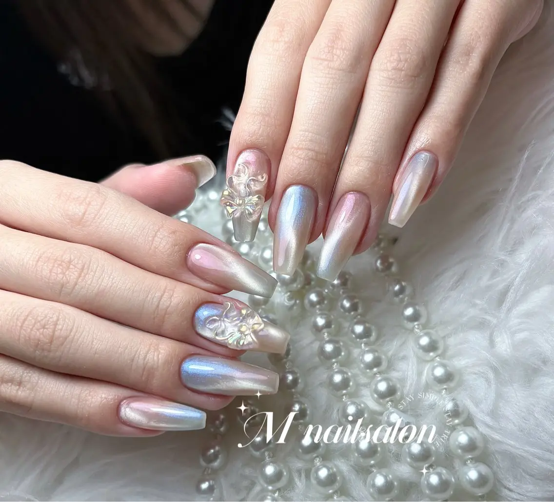 ネイル ハンドネイル M🌷nail 長さだし専門店のネイルデザイン
