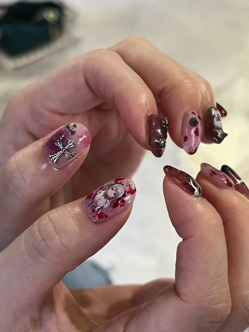 ネイル ハンドネイル Hata nail 🎀個性派ニュアンスのネイルデザイン