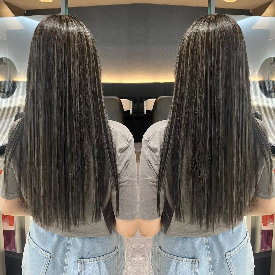 ロング カラー ハイライトカラー ハイライト ロング KANA🎀韓国 🇰🇷ハイライトのヘアスタイル