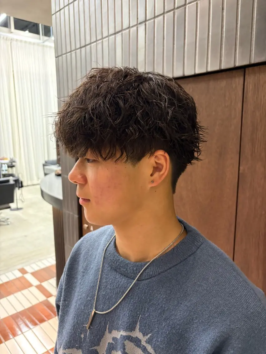 パーマ メンズ メンズパーマ ツイストスパイラルパーマ スパイラルパーマ メンズパーマ特化 sayoのヘアスタイル
