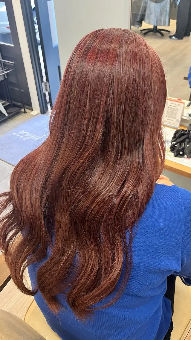 ロング カラー ヘアカラー haruna🌼 暖色♡透明感カラー♡のヘアスタイル