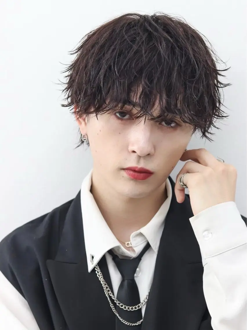 ショート パーマ メンズ カット パーマ 🔥ジャス/ 無造作パーマ特化🔥のヘアスタイル