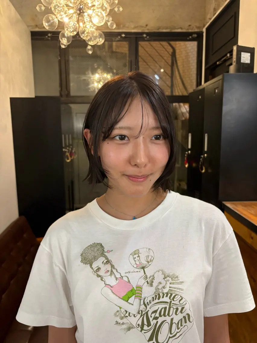 ショート 山西 真奈のヘアスタイル