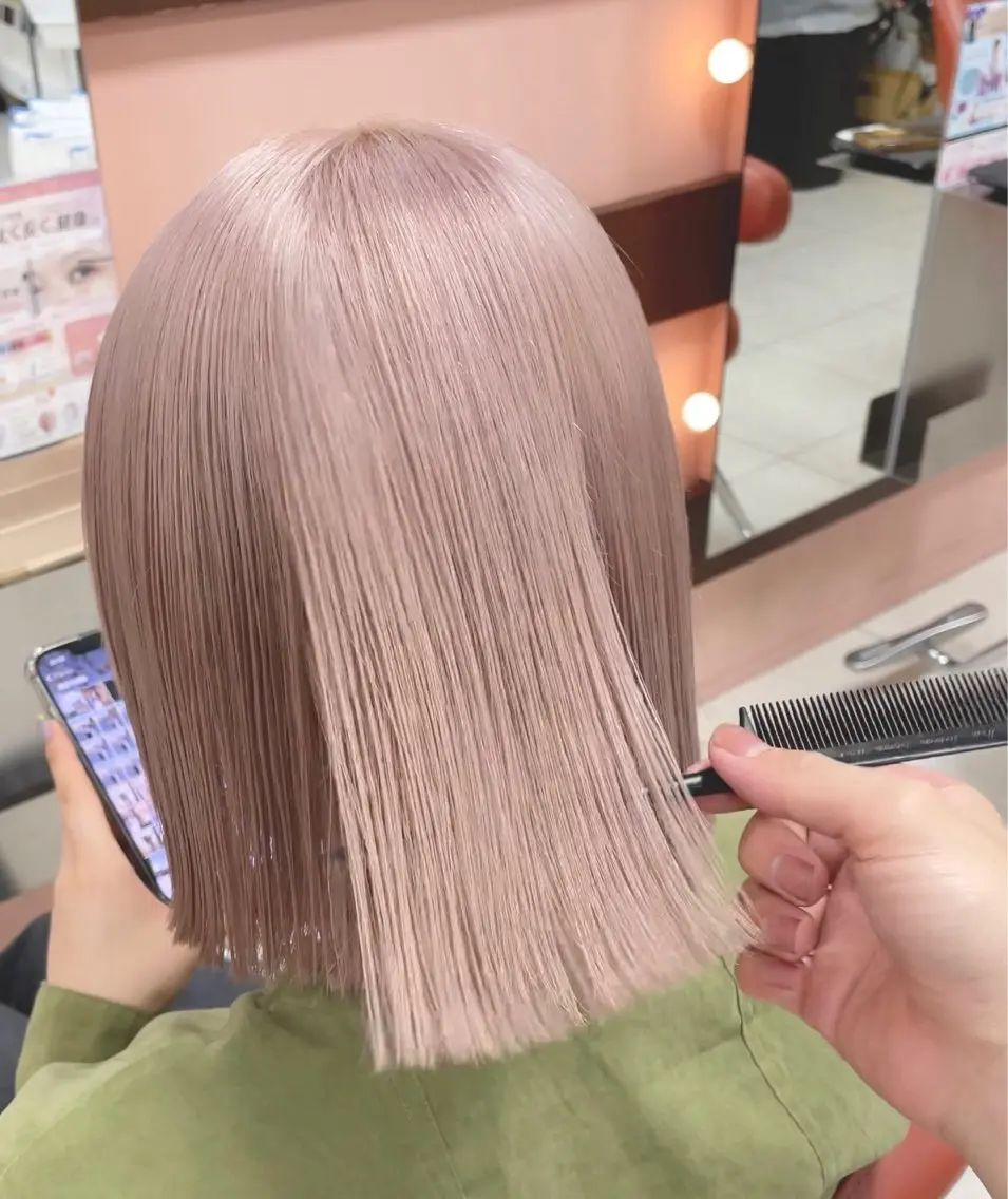 カラー ピンクカラー L.OSAKA平山 英一のヘアスタイル