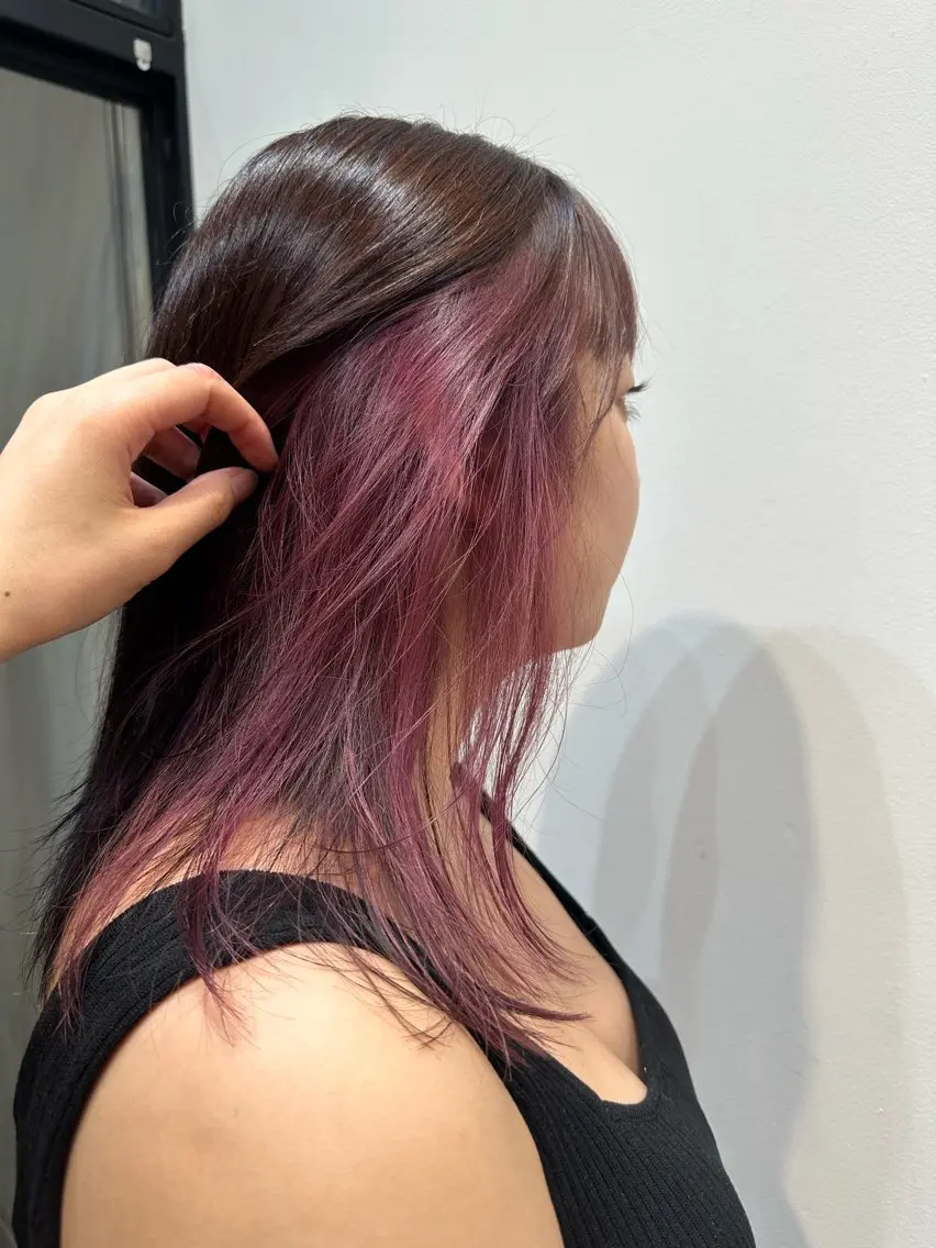 セミロング カラー ヘアカラー トリートメント LOA uraraのヘアスタイル