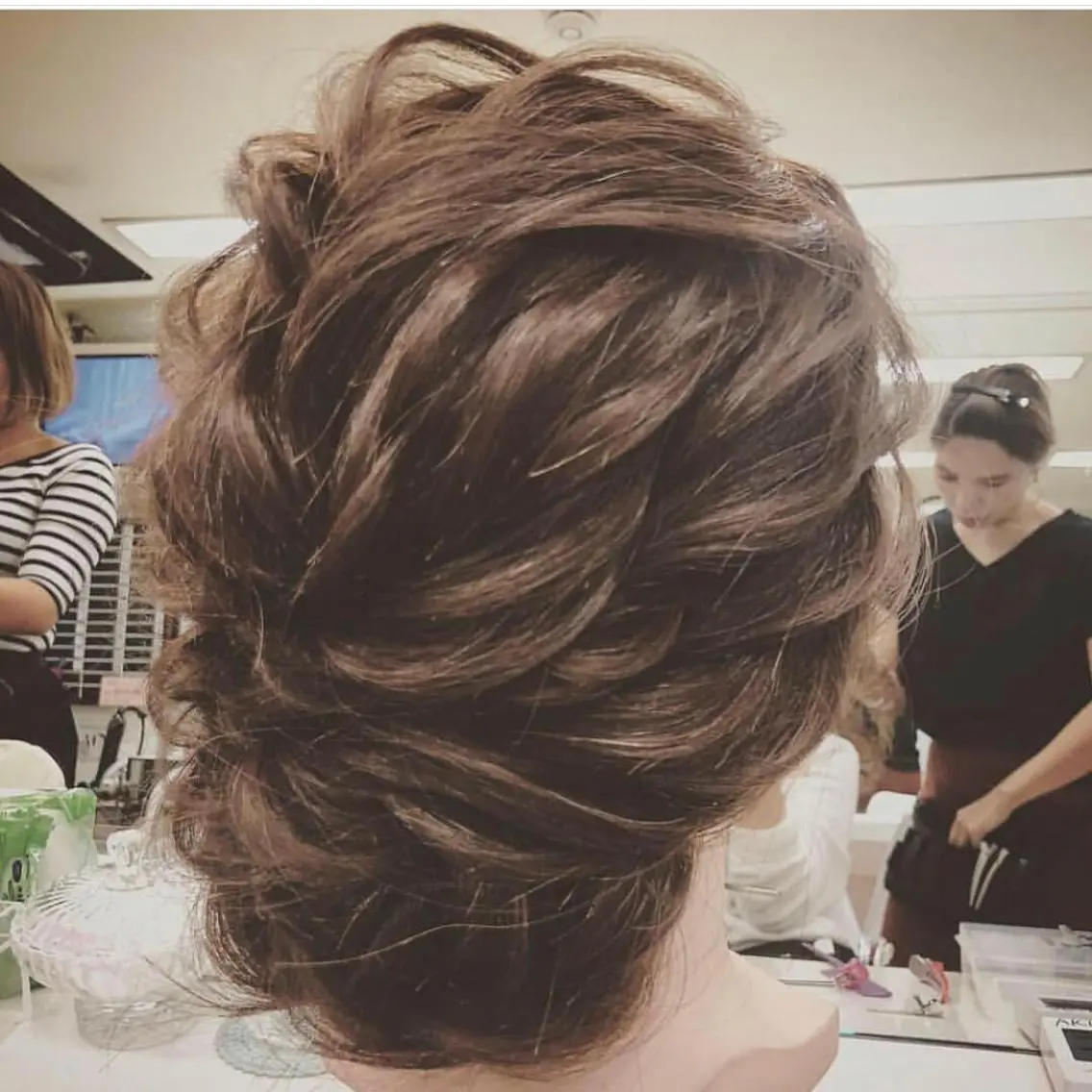 ミディアム ヘアアレンジ ヘアセット ヘアセット/着付け 専門店☆Alludyのヘアスタイル