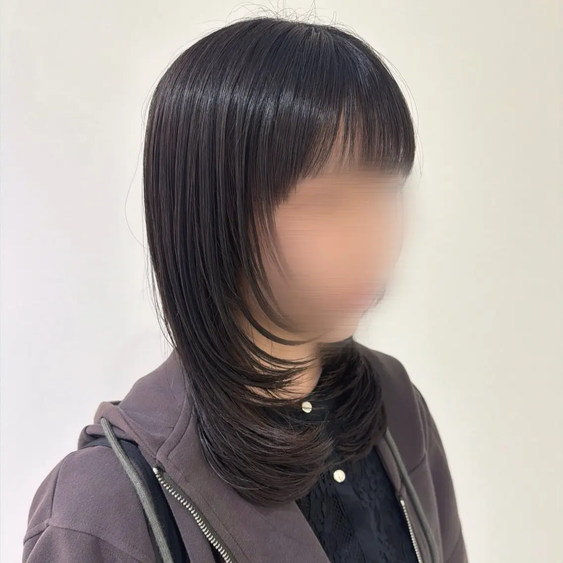 セミロング カット 🇰🇷韓国ワンホン カラー🎀✨️AYUのヘアスタイル