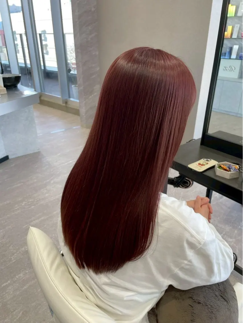 ロング カラー パーマ ショータのヘアスタイル