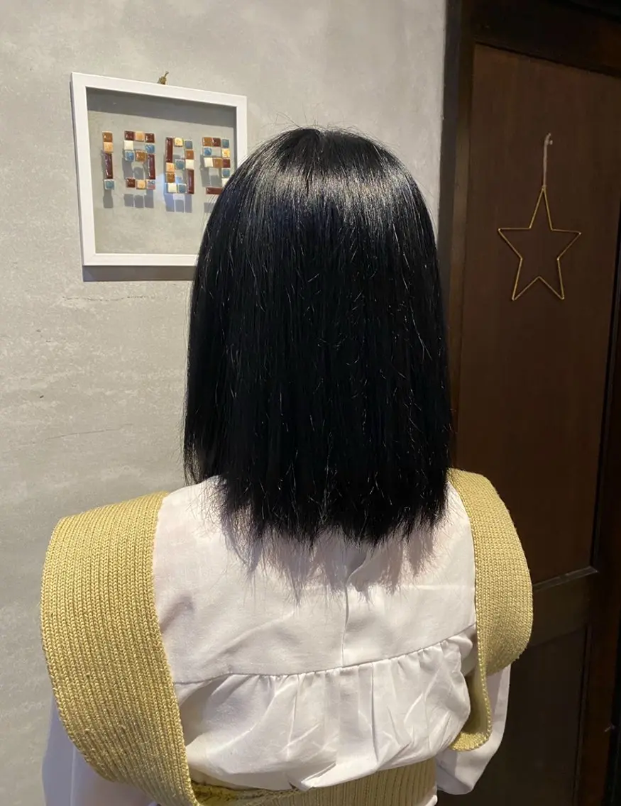 カラー 縮毛矯正 安城/カットモデル 🩷艶カラー🎀もえのヘアスタイル