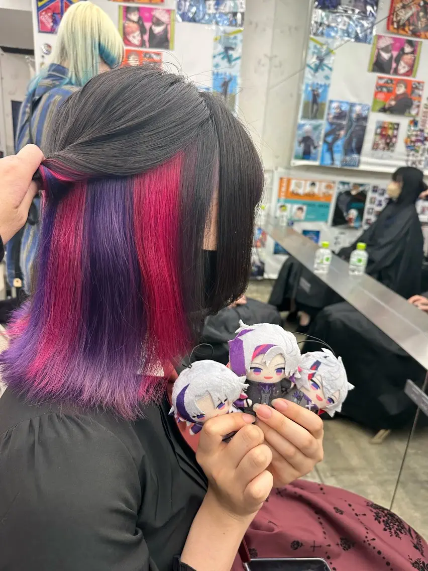 ミディアム カラー あらげ 🌈推しカラー🌈ᵕのヘアスタイル