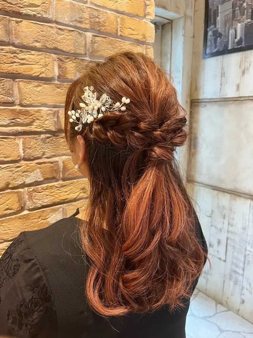 ロング ヘアアレンジ ヘアセット 似合わせスタイル 🌹mao🌹のヘアスタイル