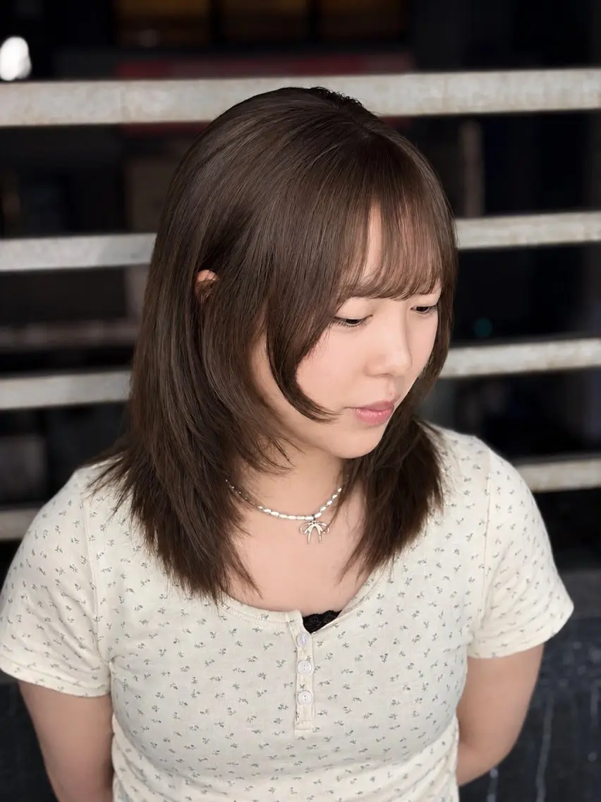 ロング カラー 💘ハイトーン特化 PELE栄 OUYAのヘアスタイル