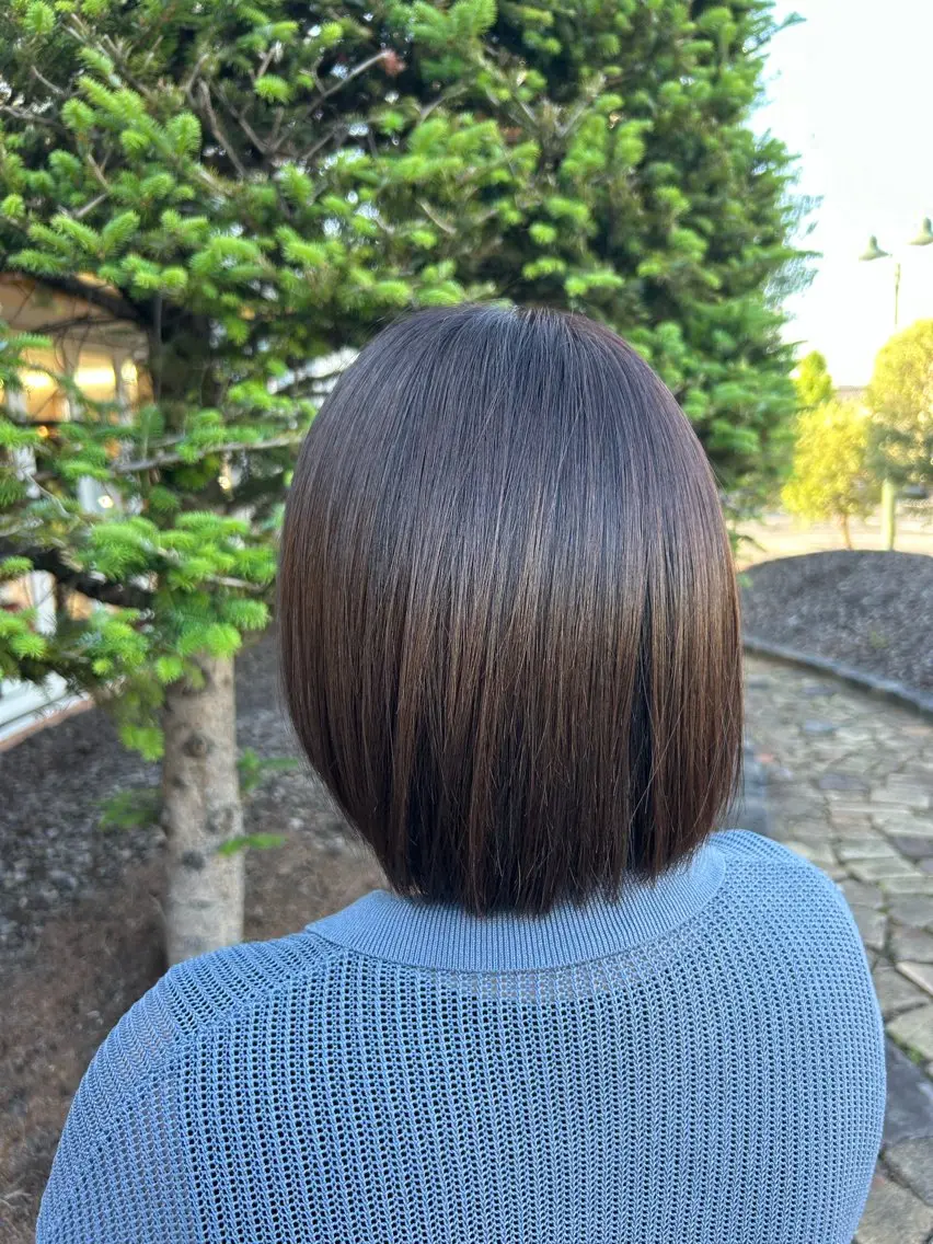 ミディアム ボブ カット ヘアルームflat・ Rena🌼ྀིのヘアスタイル