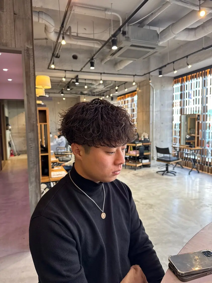 カット✂️+波巻きパーマ🌀の写真