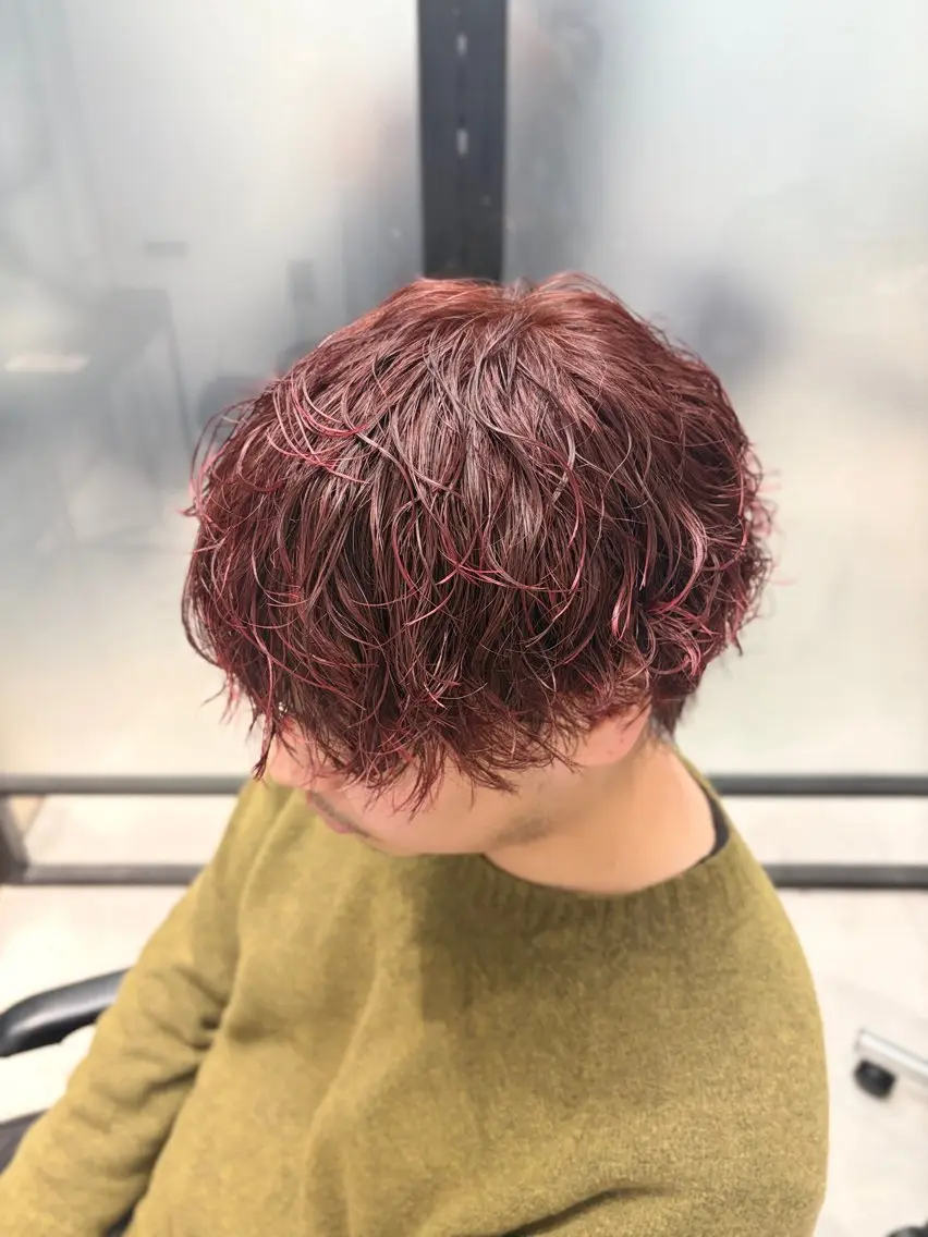 パーマ メンズ メンズブリーチ メンズパーマ カット ヘアカラー パーマ ✅曲がる縮毛矯正・ メンズ縮毛/森隆之介のヘアスタイル