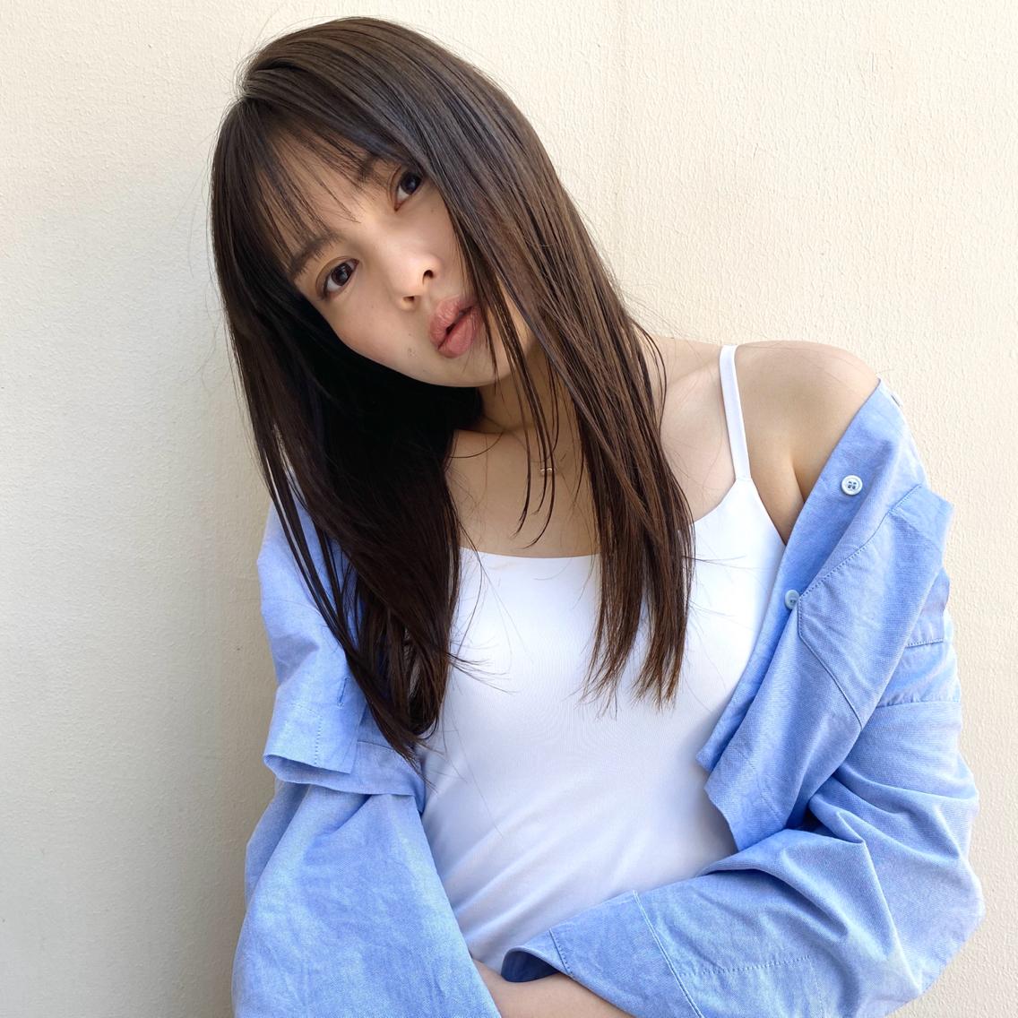 セミロング カラー カット ヘアカラー トリートメント ✨店長/原宿/艶髪✨ 阿部凌太郎のヘアスタイル