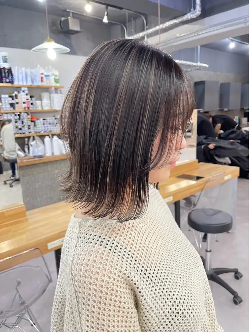 ショート カット ヘアカラー トリートメント 中山 天地のヘアスタイル