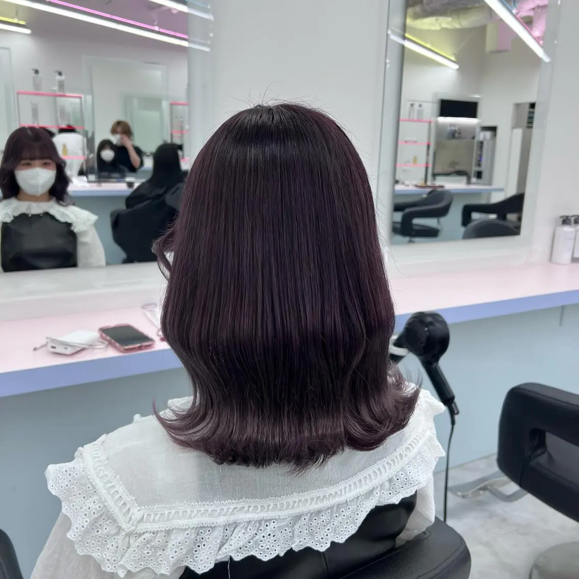 ミディアム カット ヘアカラー 🫧レイヤーカット ・ハッシュ🫧龍星のヘアスタイル
