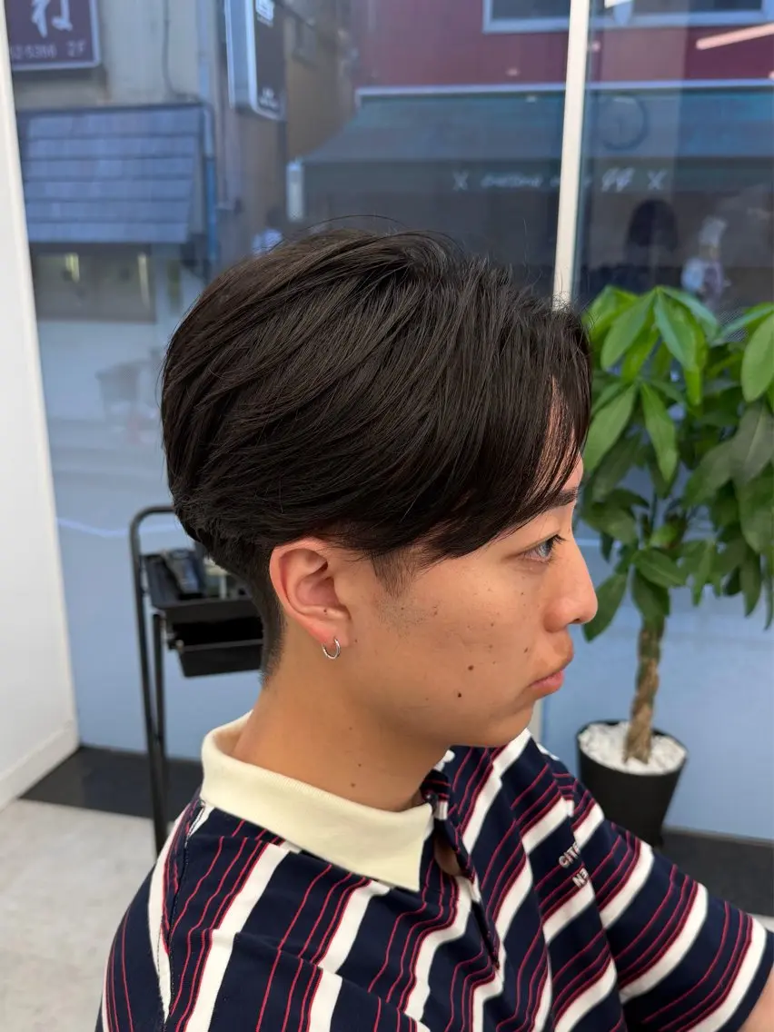 メンズ カット パーマ あおき いおりのヘアスタイル