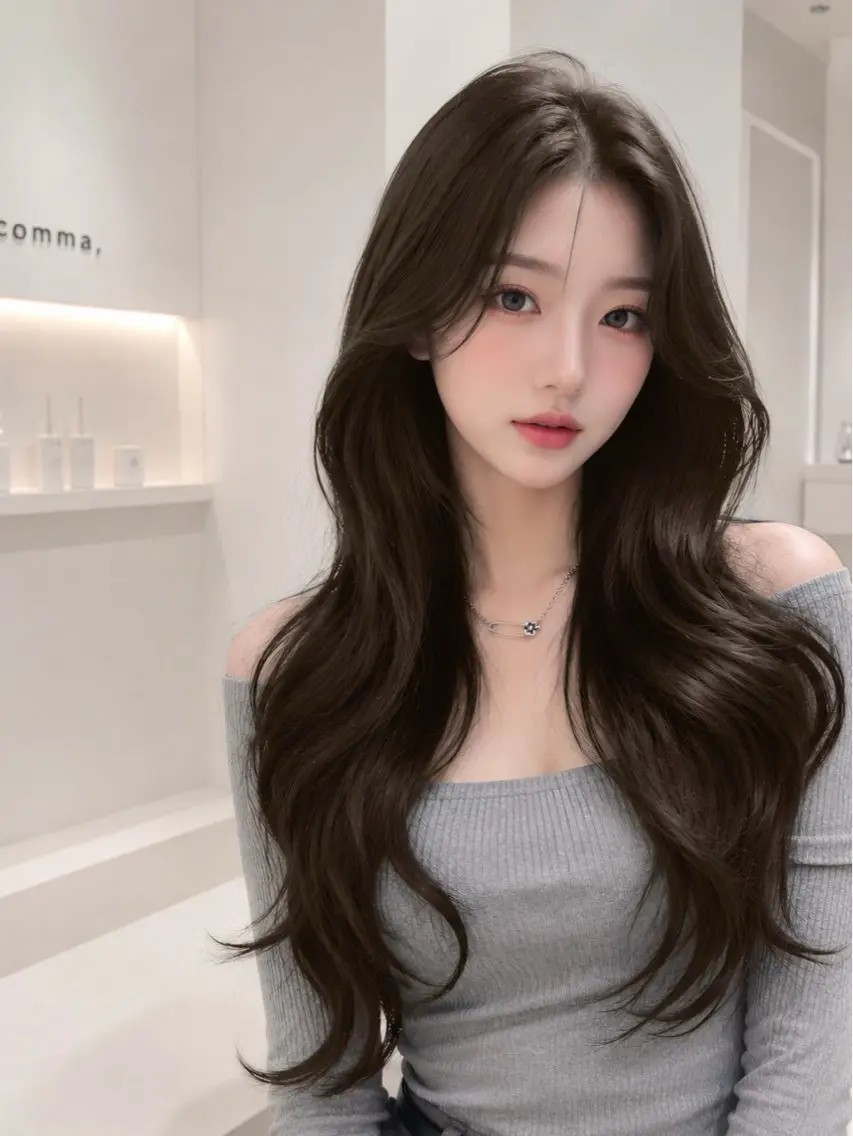 ロング カラー カット ヘアカラー トリートメント ,comma rinka💖✨のヘアスタイル