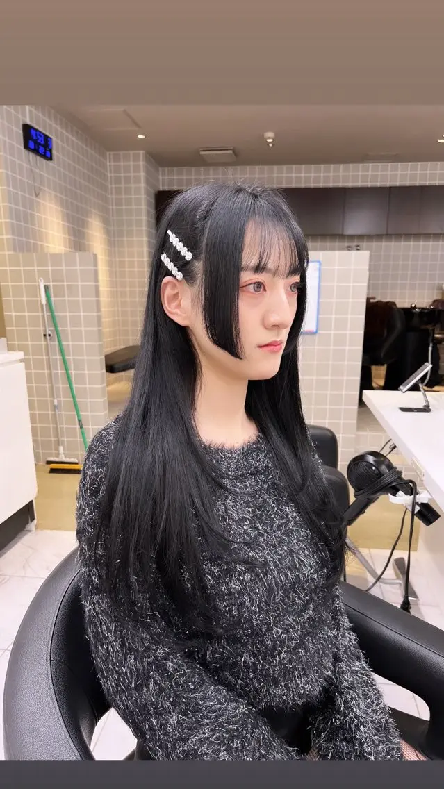 ロング カラー パーマ ヘアアレンジ メンズ 上品＆韓国風 🥀海心🥀のヘアスタイル