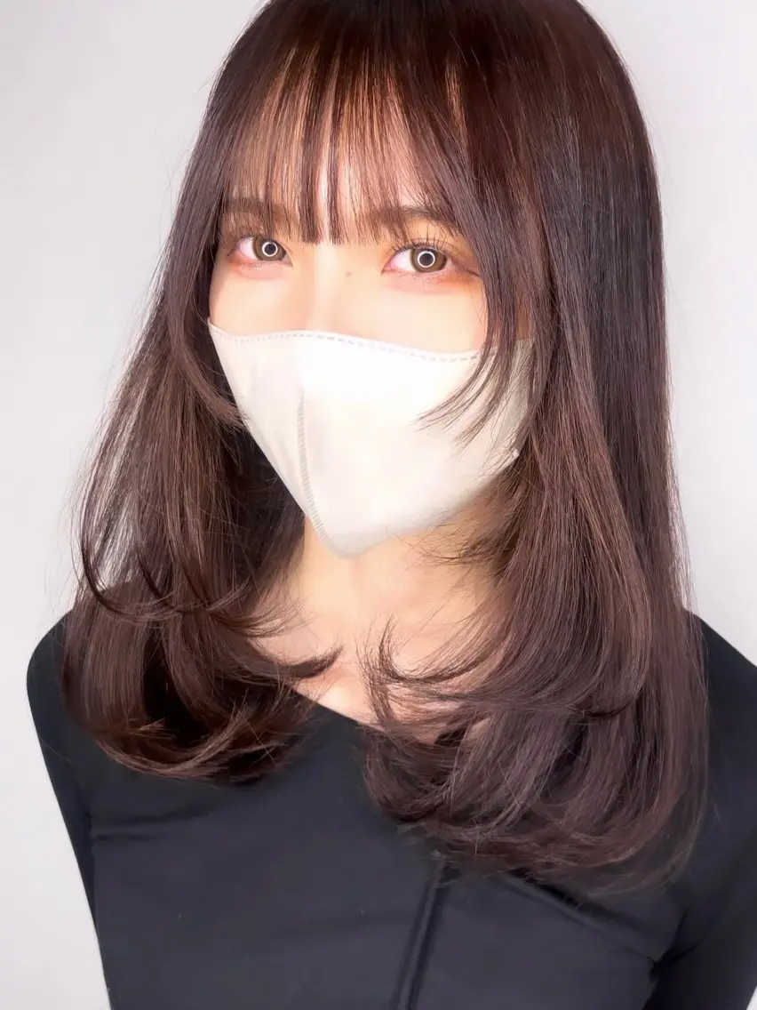 ロング カット ヘアカラー トリートメント 剣持友希/ifh iizuka/高崎のヘアスタイル
