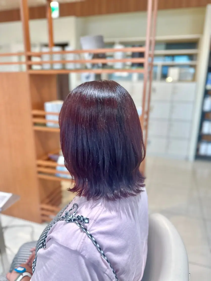 ミディアム カラー ブラウンカラー ピンクカラー ピンクブラウン ハイトーン / 浜松 / フェルナンダのヘアスタイル