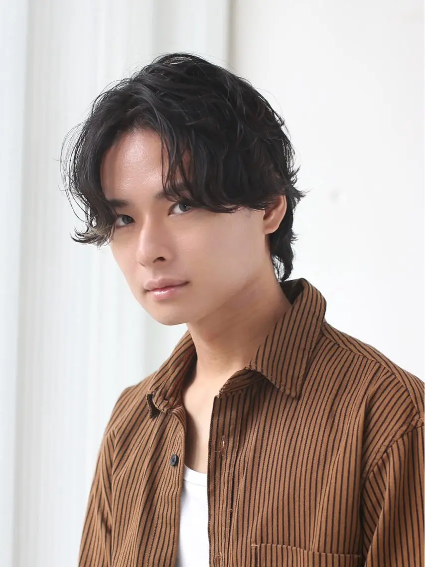 ショート パーマ メンズ カット パーマ 田原 慎也のヘアスタイル