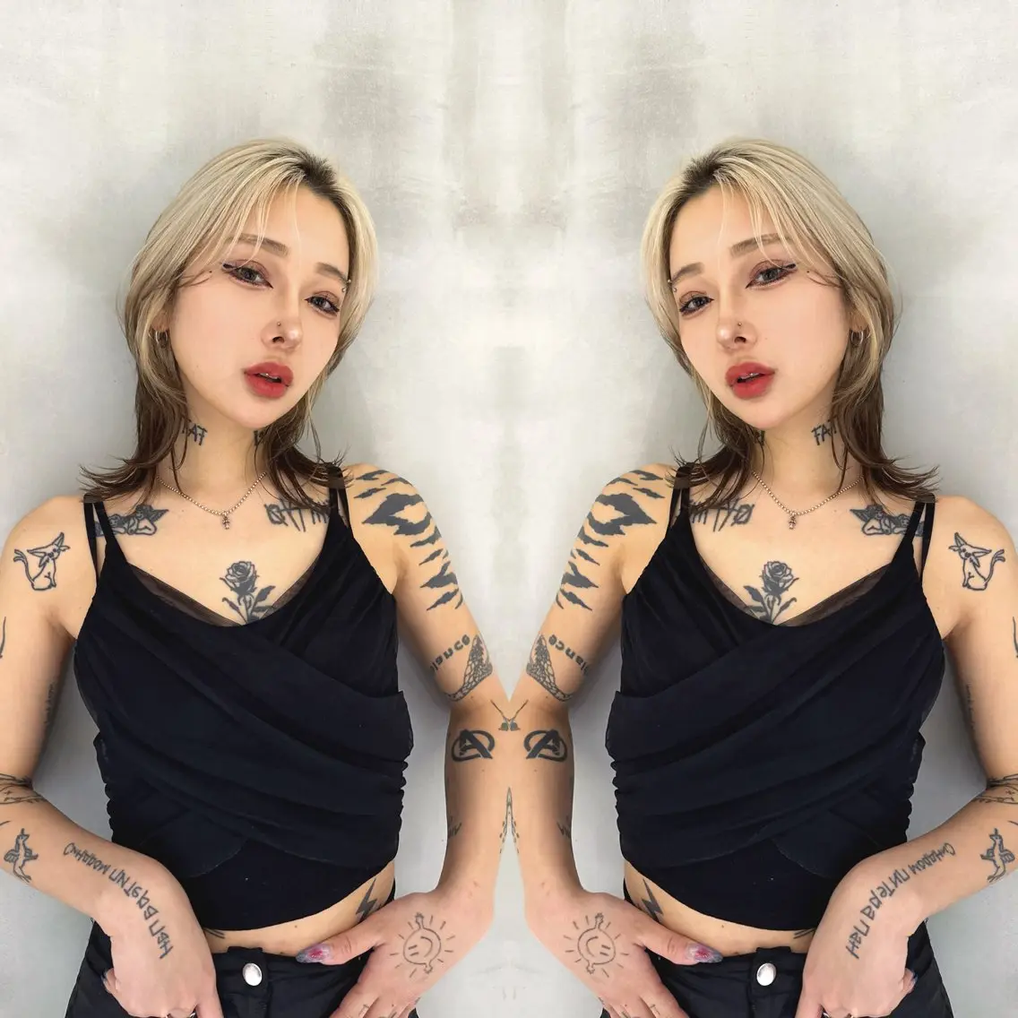 ミディアム カラー ヘアカラー 透明感✖️暖色 shuheiのヘアスタイル