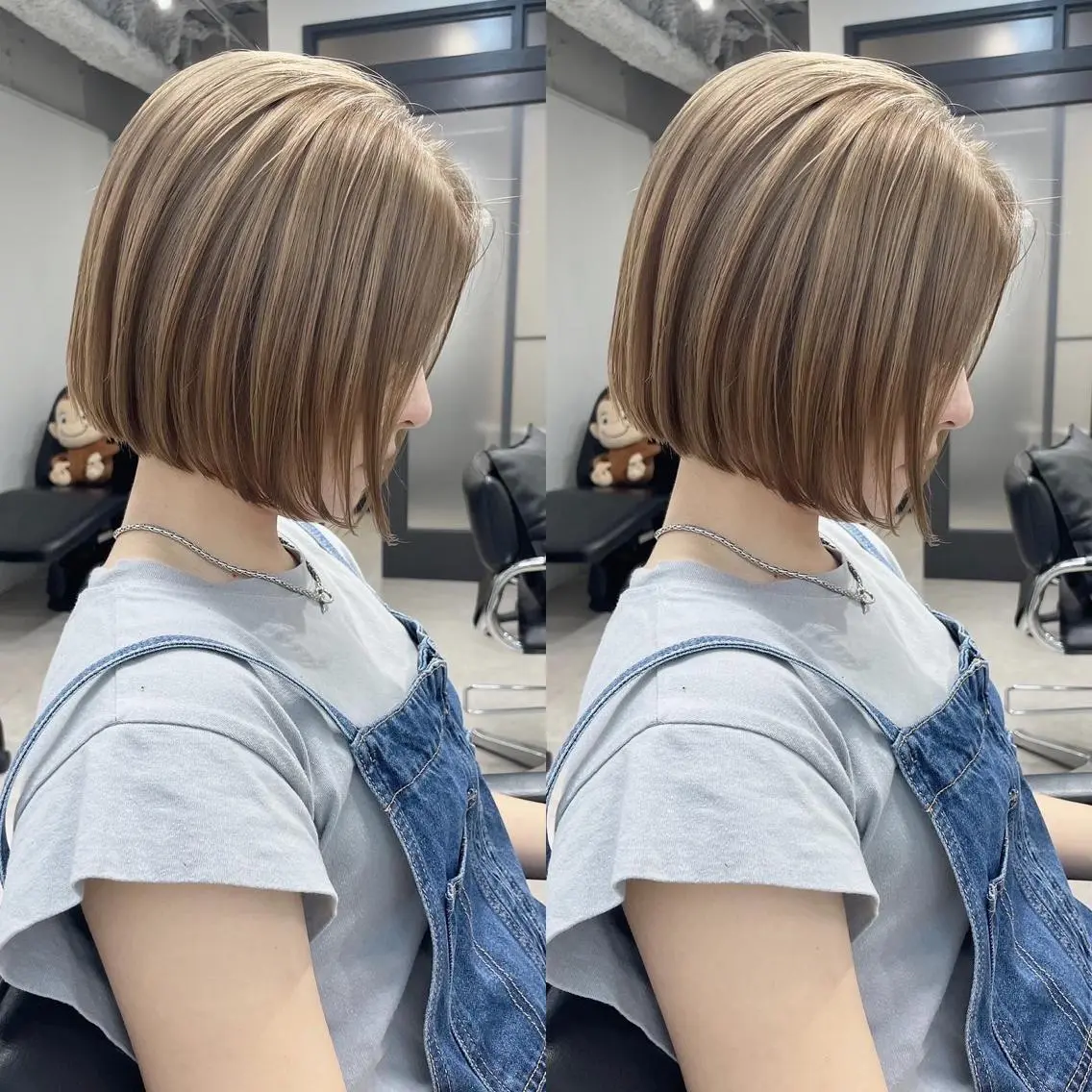 ショート カラー ヘアカラー トリートメント 髪質改善will hairdesignのヘアスタイル
